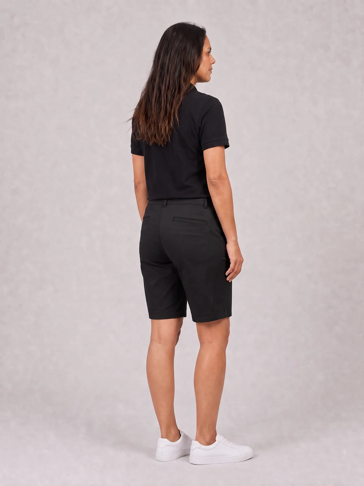 Lawson Ladies Chino Short in Black – side view