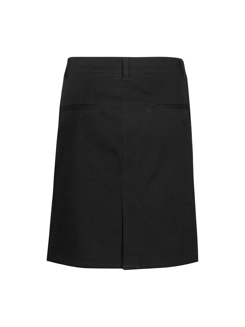 Lawson Ladies Chino Skirt in Black – back view