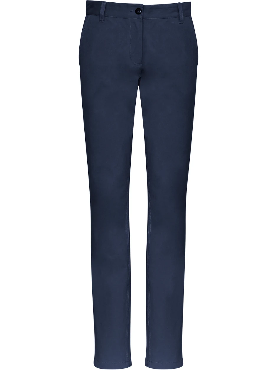 Ladies Lawson Chino Pant in Navy – front view