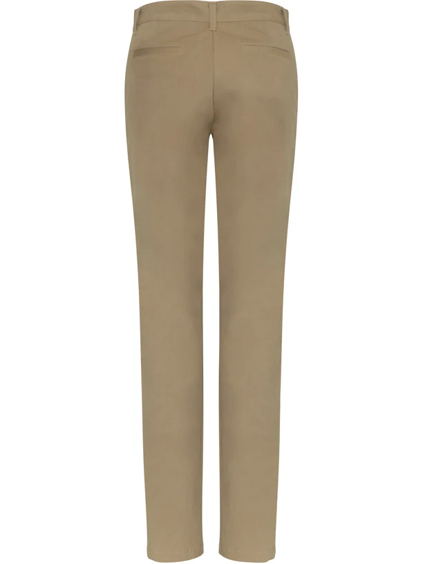Ladies Lawson Chino Pant in Dark Stone – back view