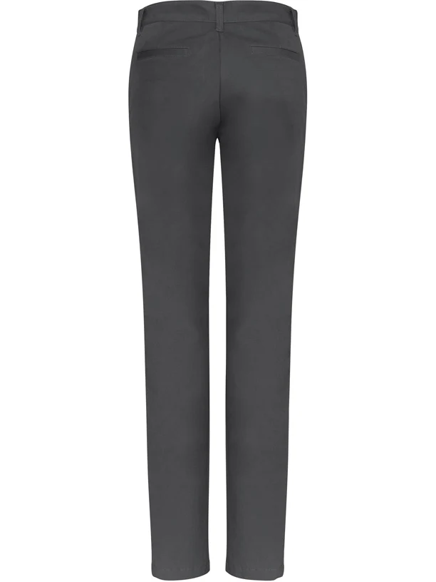Ladies Lawson Chino Pant in Grey – back view