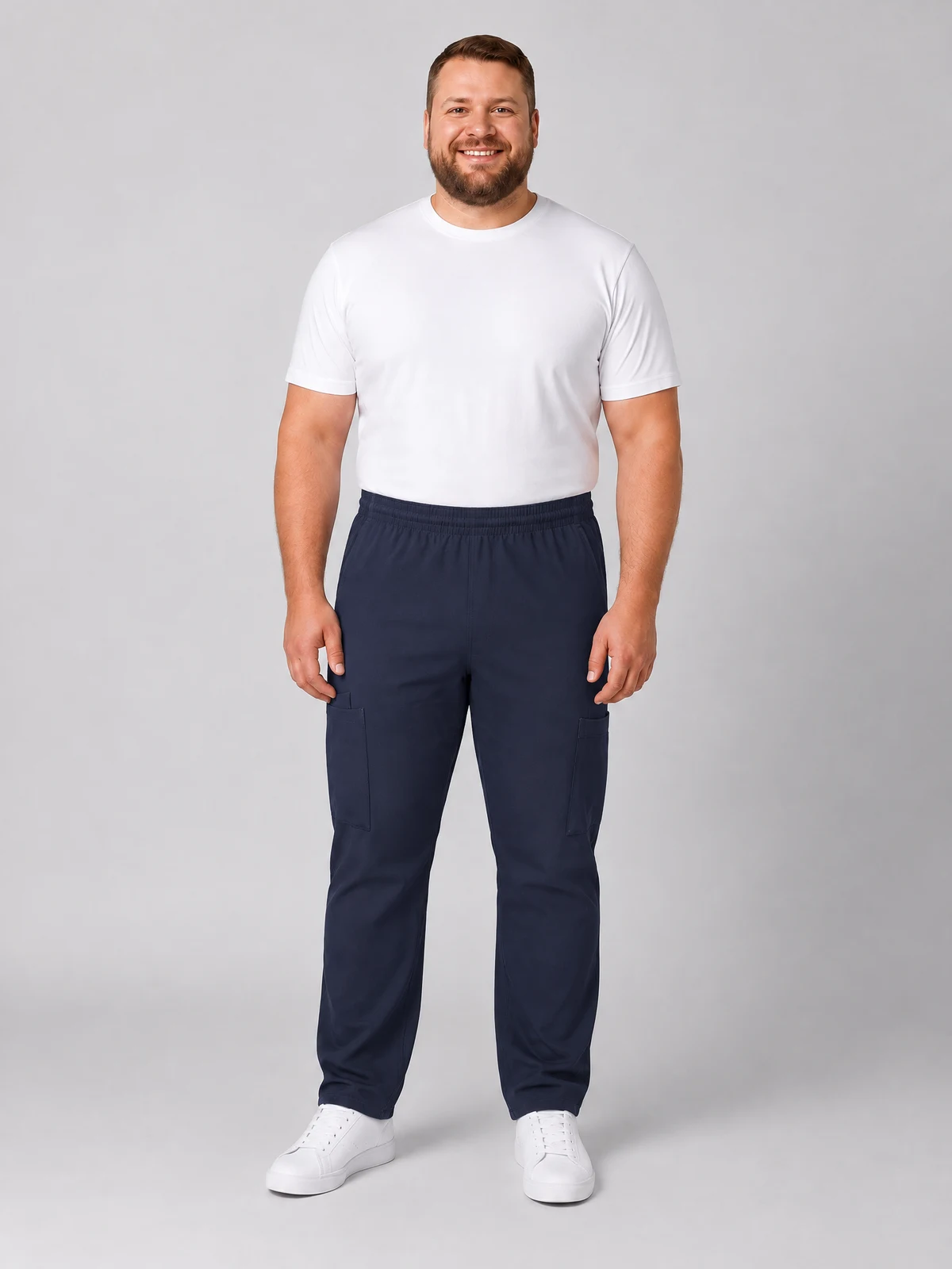 City Active Pant in Navy – front view