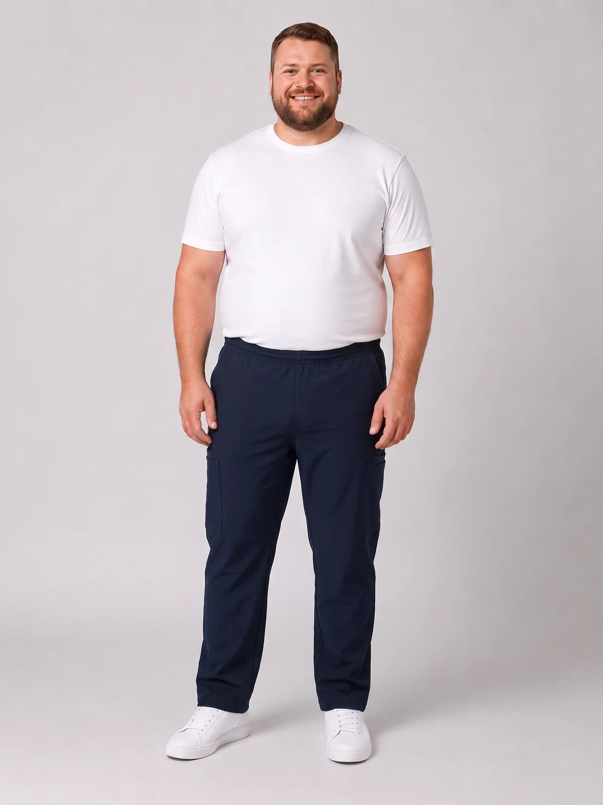 City Active Pant in Navy – front view