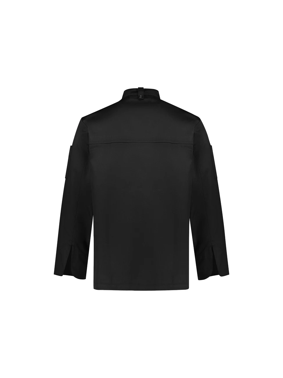 Zest Men's L/S Chef Jacket in Black – back view