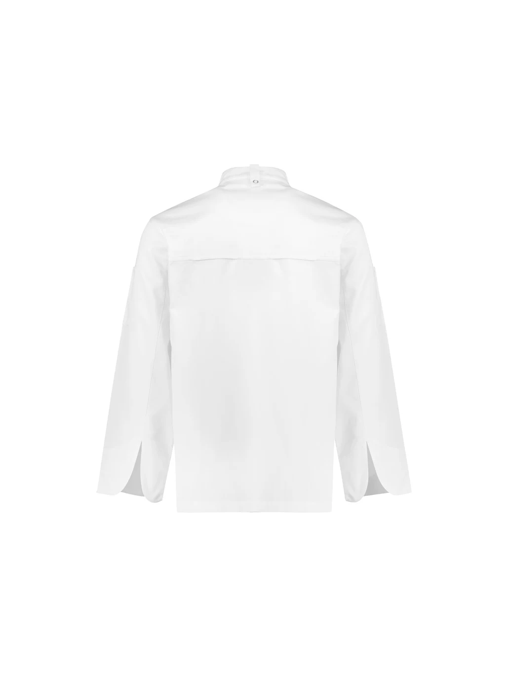 Zest Men's L/S Chef Jacket in White – back view
