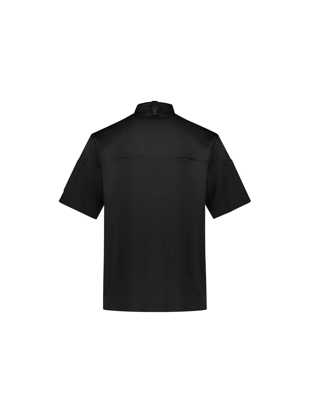 Zest Men's S/S Chef Jacket in Black – back view