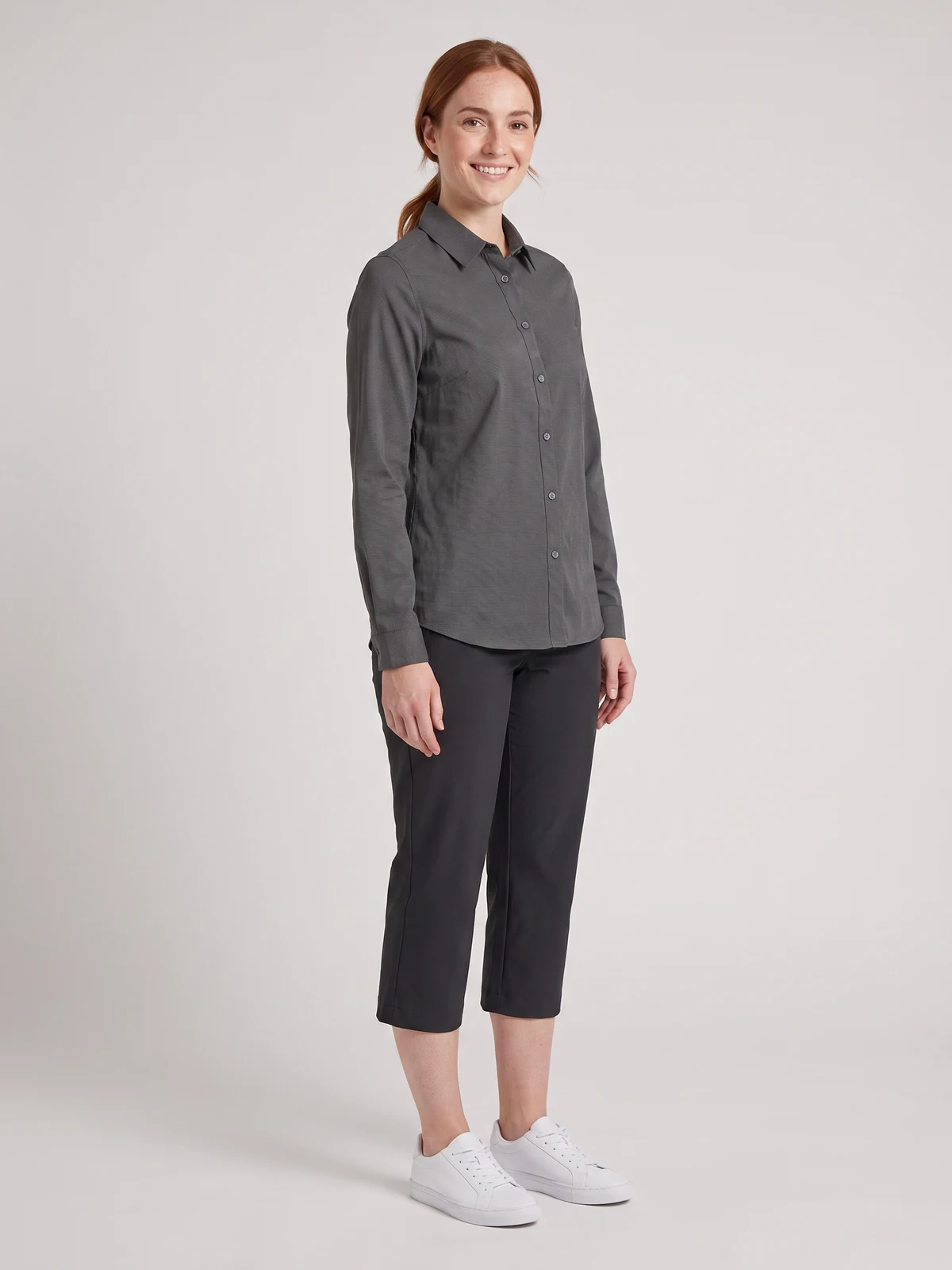 Jane 3/4 Length Stretch Pant – side view