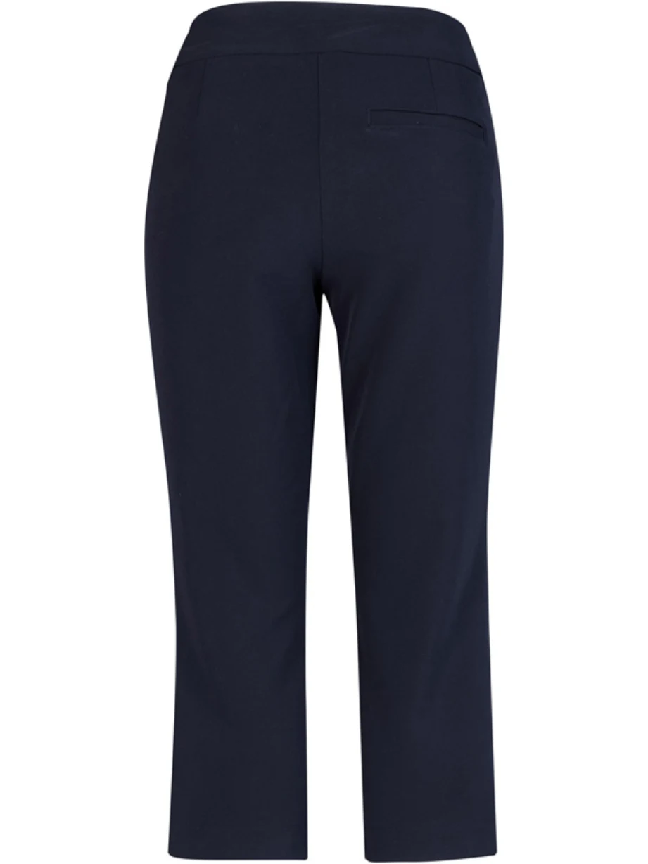 Jane 3/4 Length Stretch Pant in Navy – back view