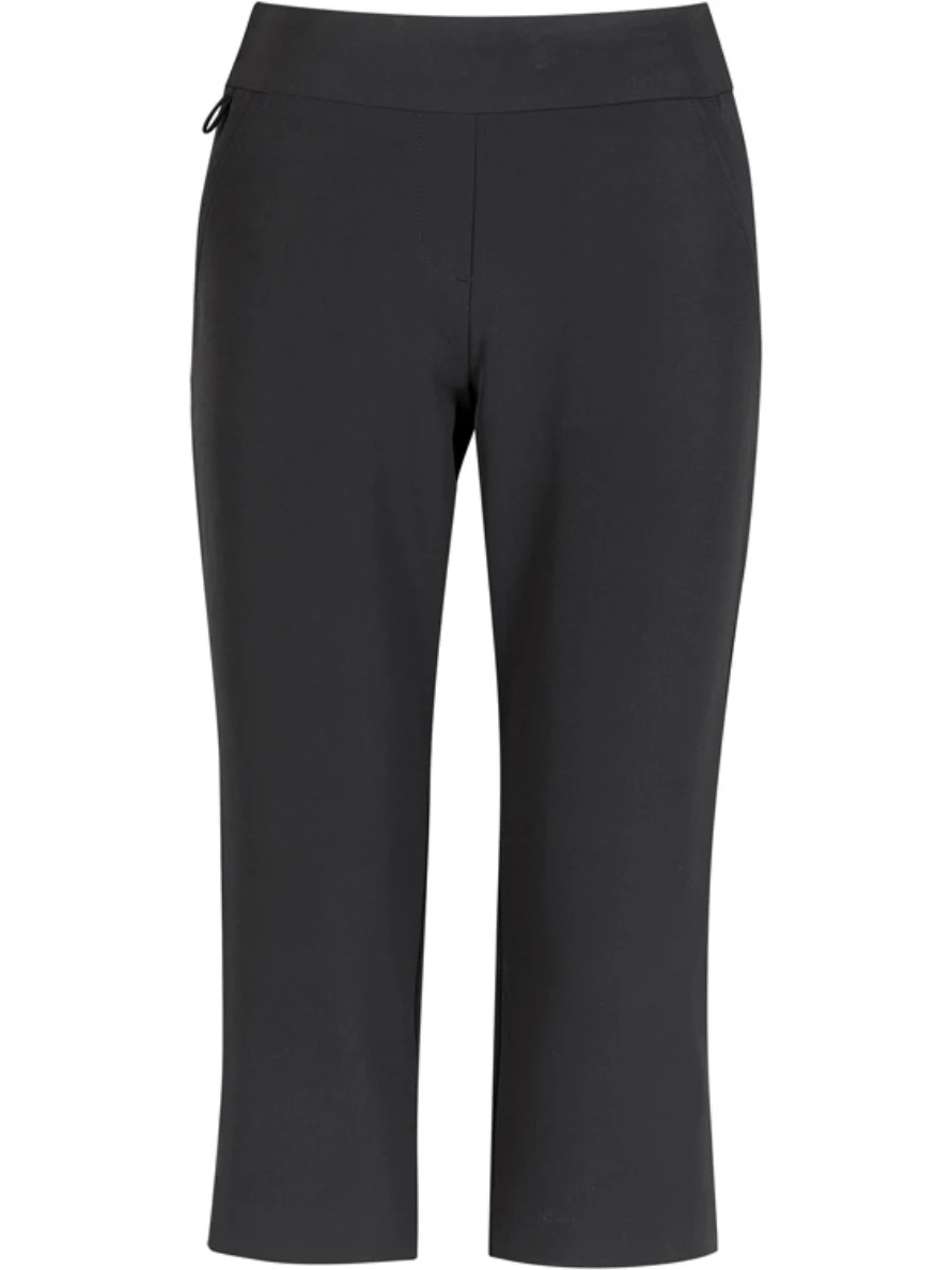 Jane 3/4 Length Stretch Pant in Charcoal
