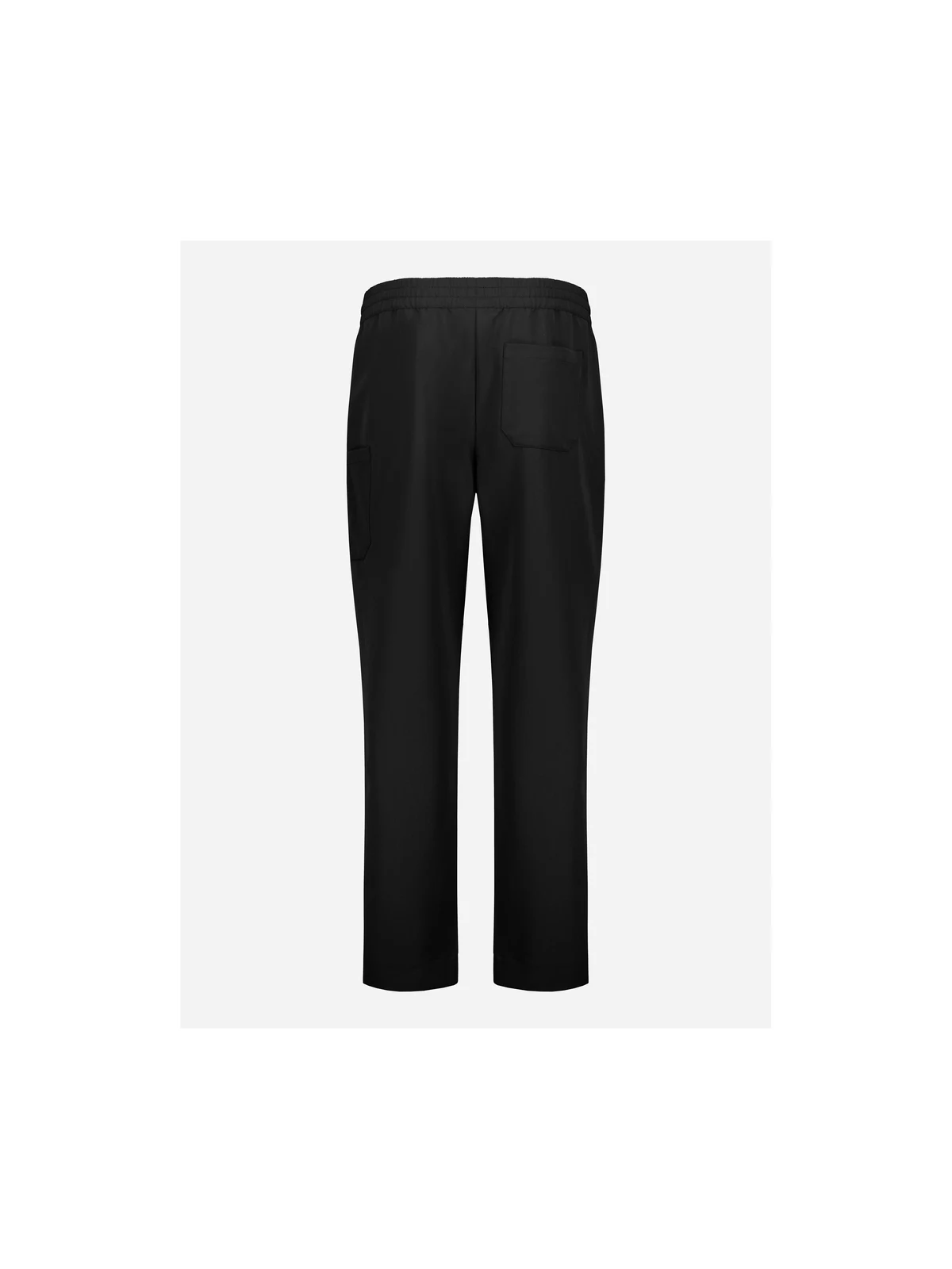 Unisex Pulse Straight Leg Scrub Pant in Black – back view