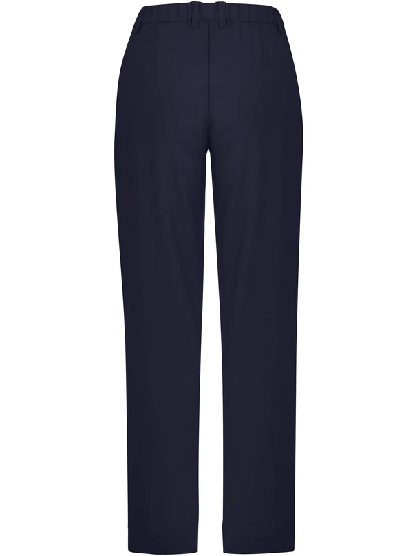 Women's Comfort Waist Straight Leg Pant in Navy – back view