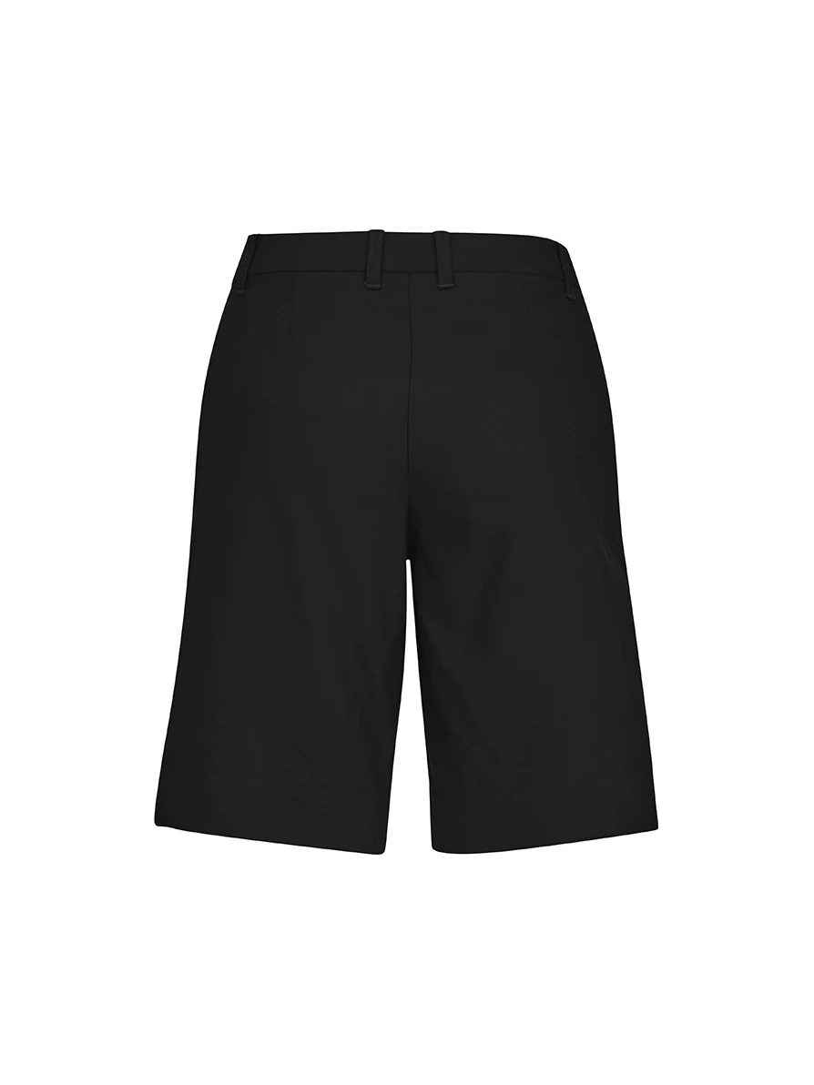 Women's Comfort Waist Cargo Short in Black – back view