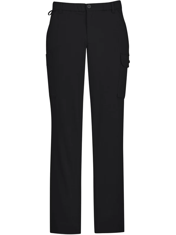 Men's Comfort Waist Cargo Pant in Black – front view