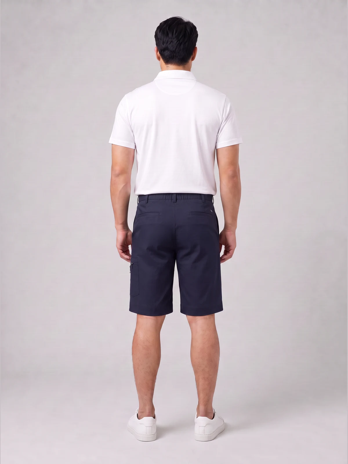 Men's Comfort Waist Cargo Short – back view