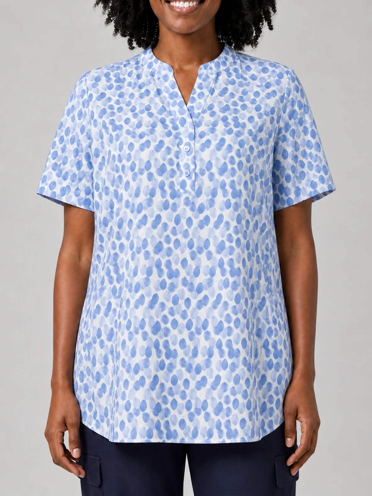 Women's Florence Stardust Print Tunic – close-up detail