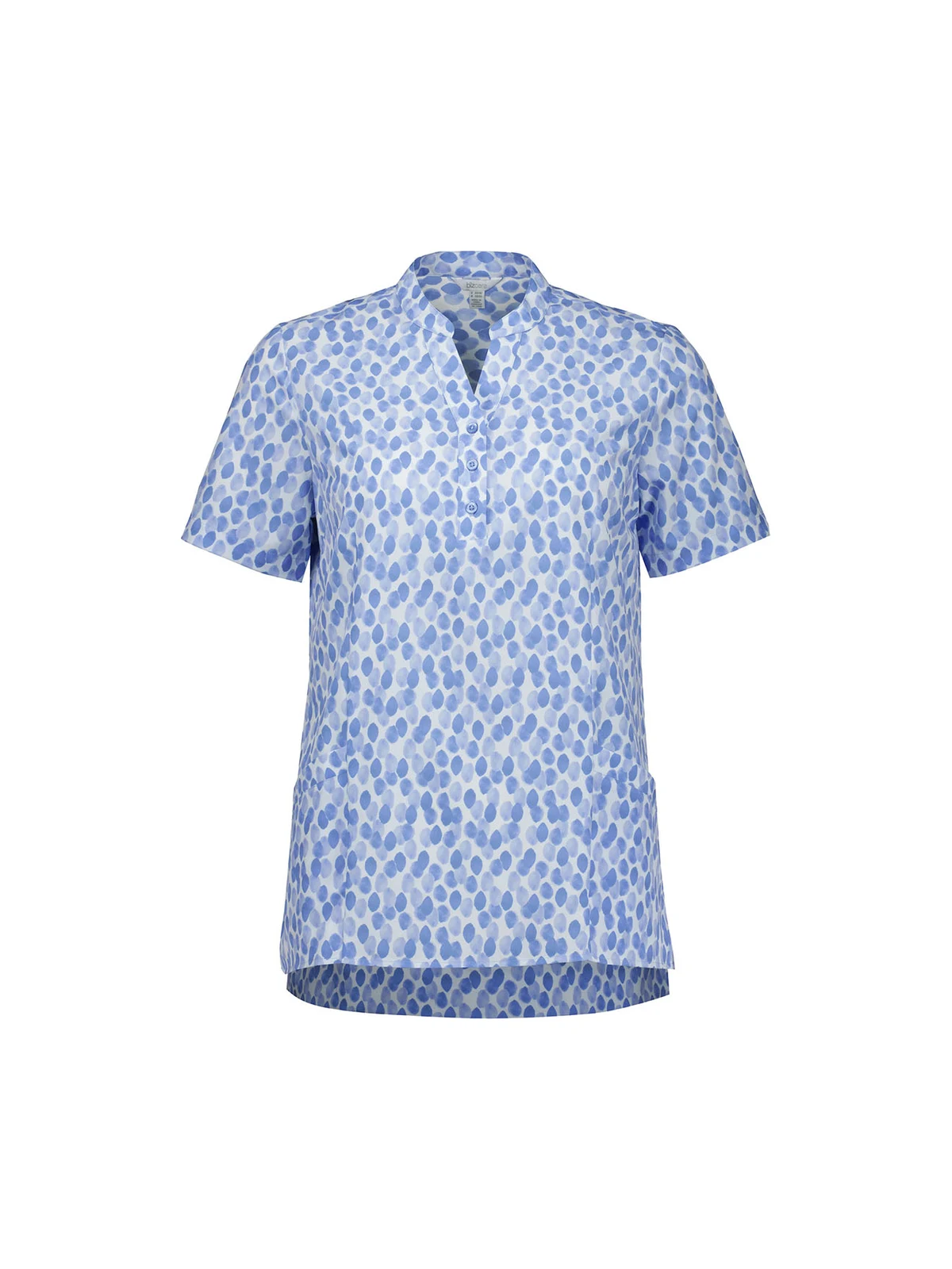 Women's Florence Stardust Print Tunic in Mid Blue – front view