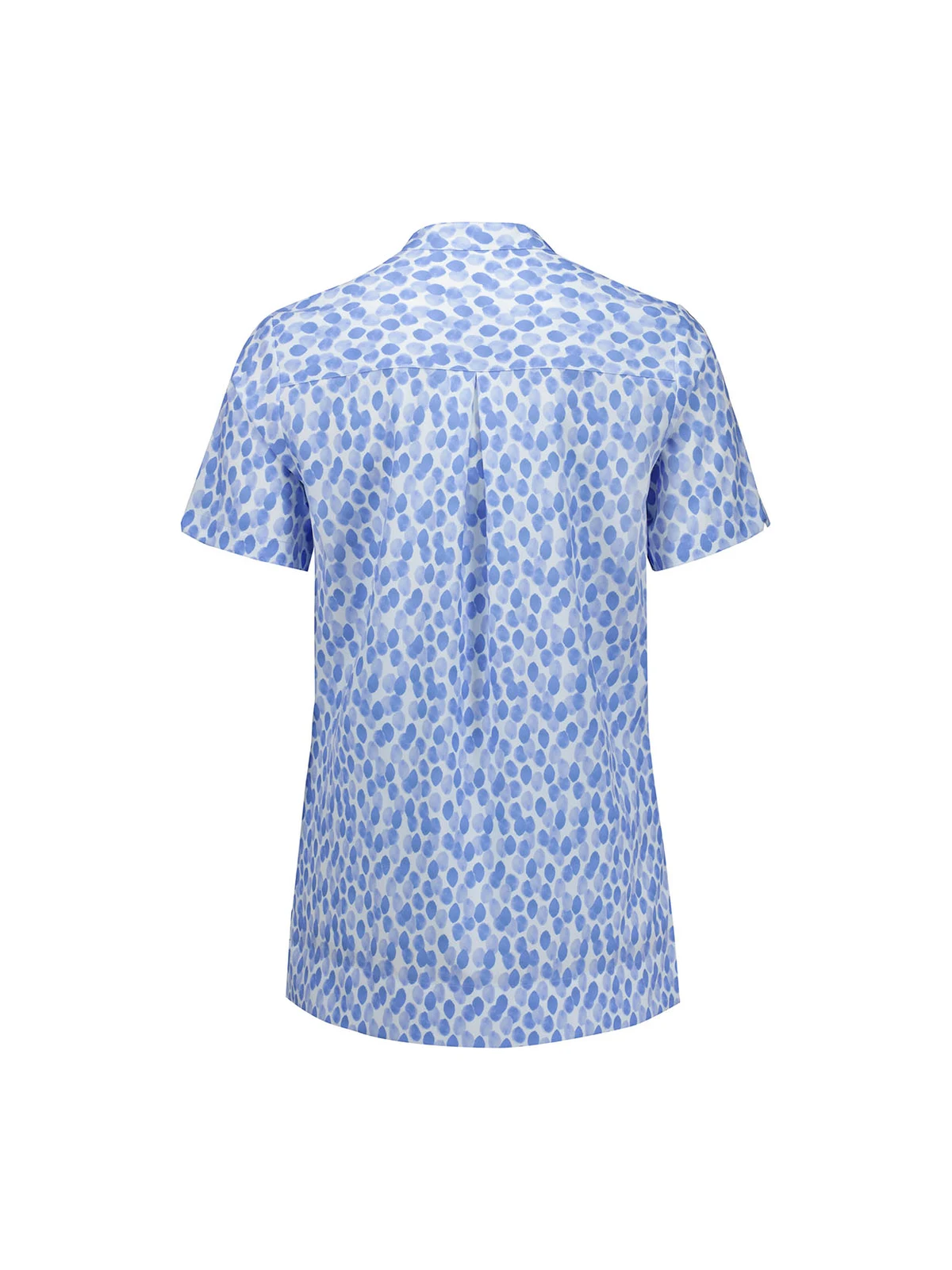 Women's Florence Stardust Print Tunic in Mid Blue – back view