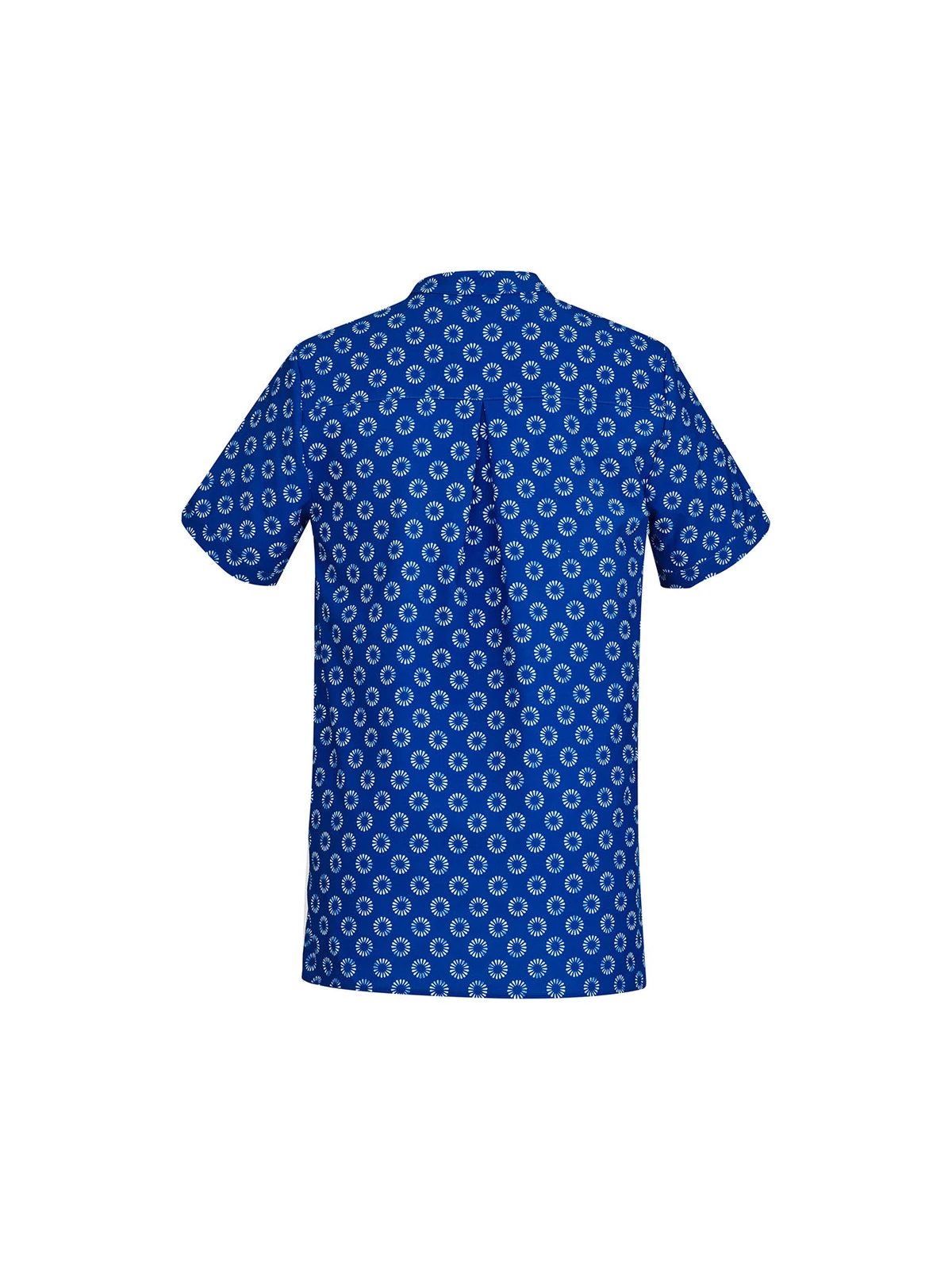 Women's Florence Daisy Print Tunic in Electric Blue – back view