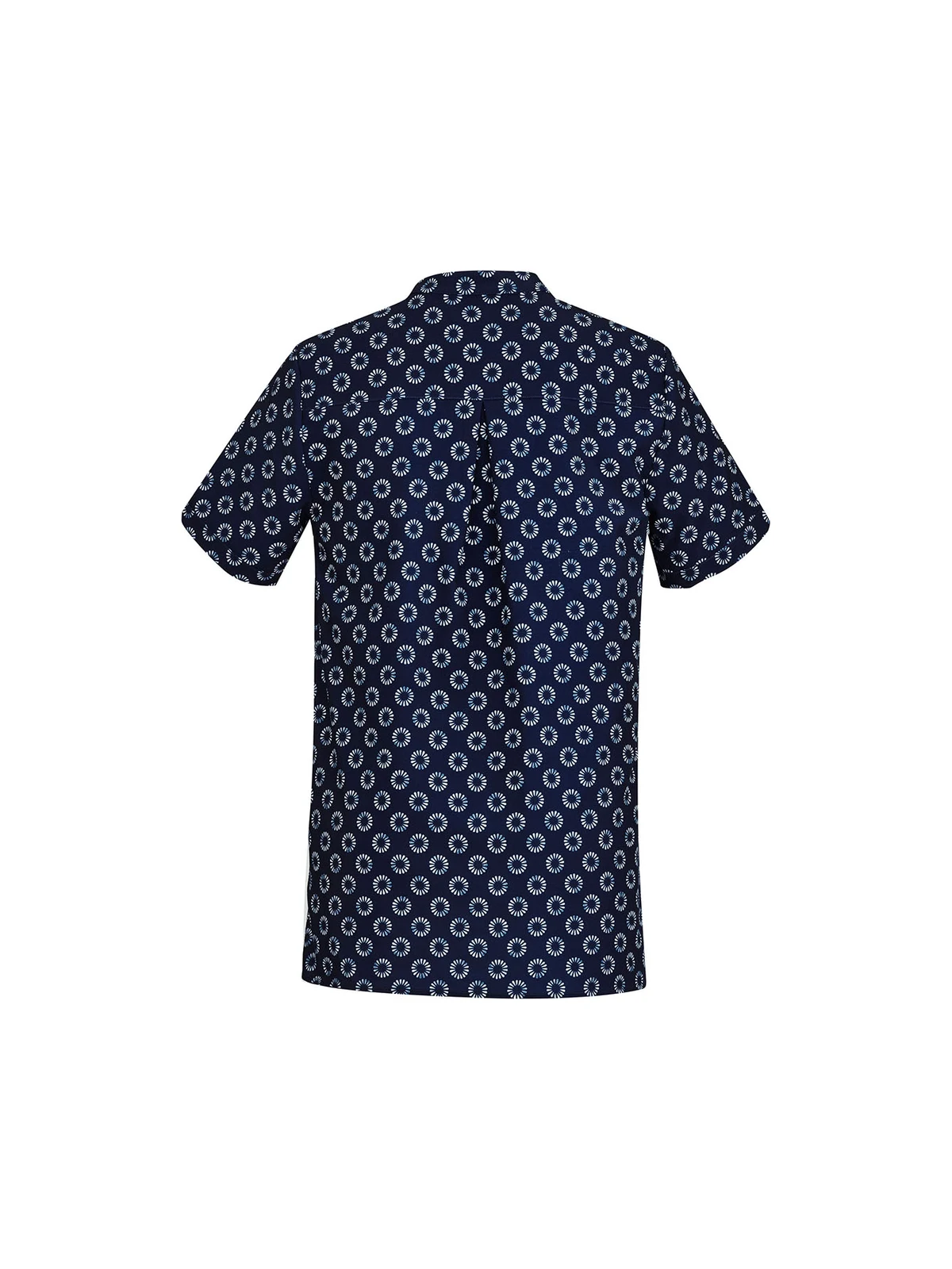 Women's Florence Daisy Print Tunic in Navy – back view