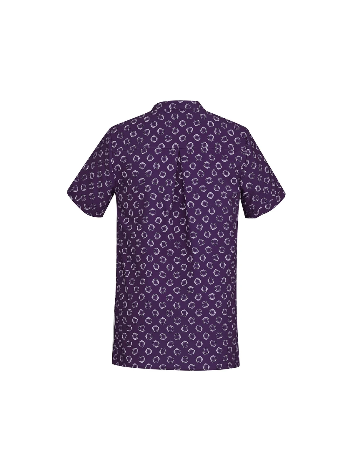 Women's Florence Daisy Print Tunic in Purple – back view