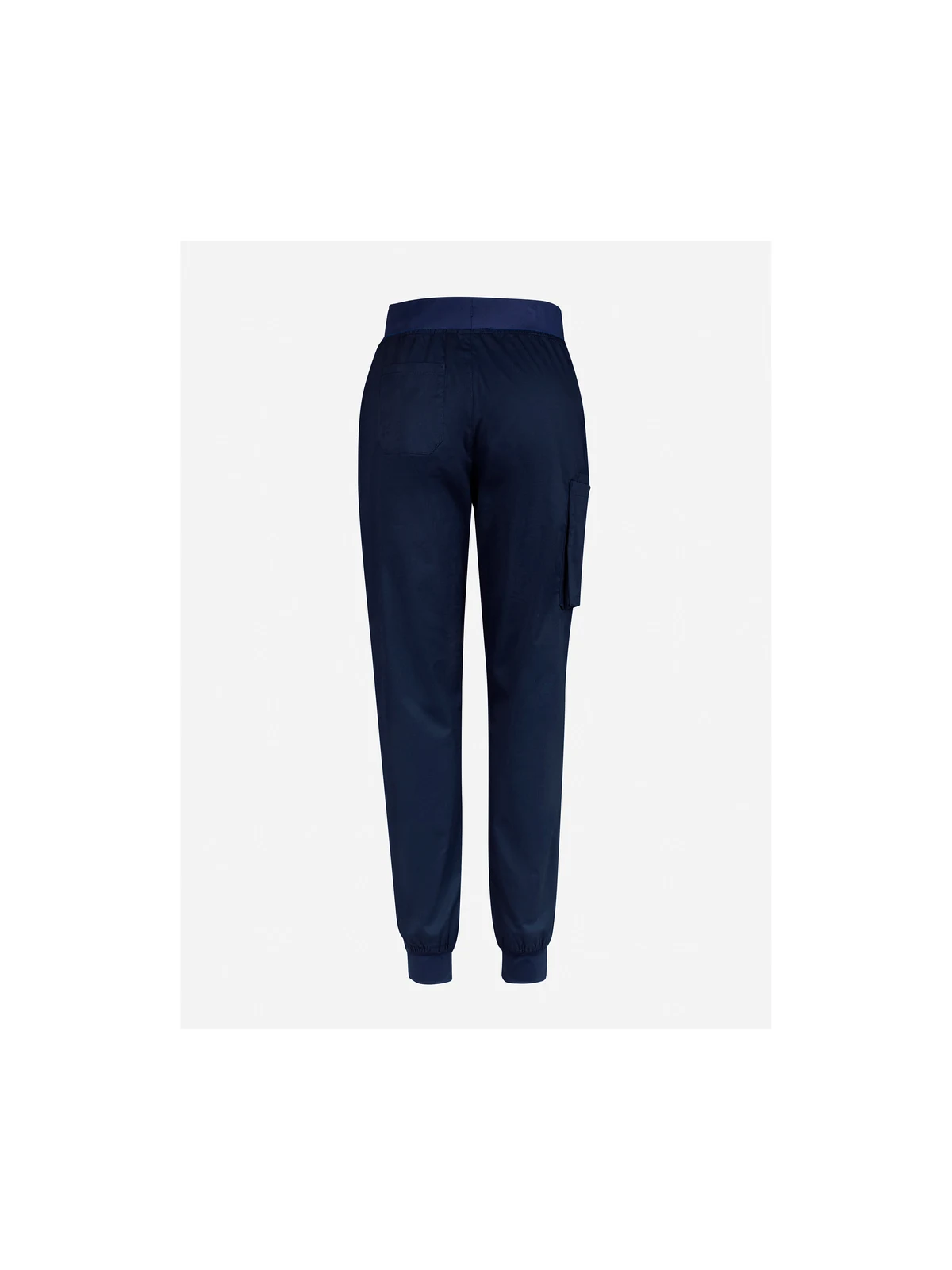 Women's Riley Slim Leg Jogger Scrub Pant in Midnight Navy – back view