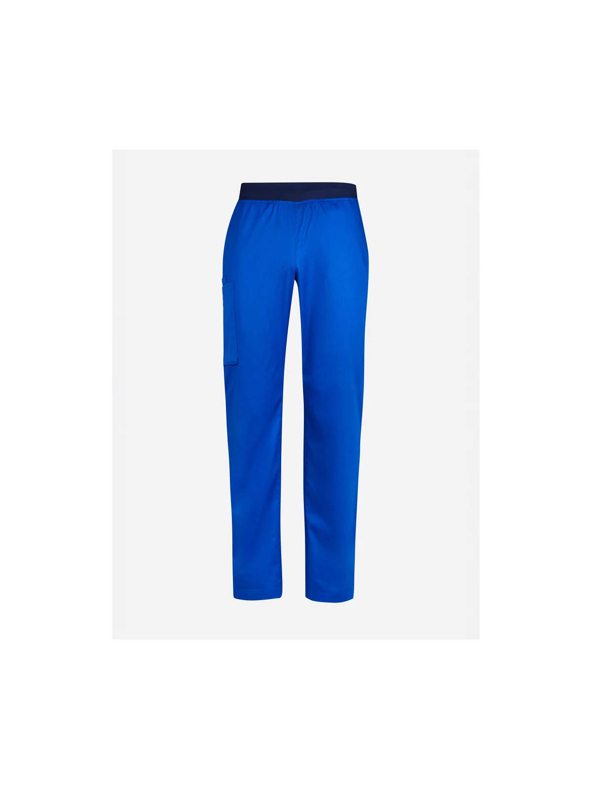 Men's Riley Straight Scrub Pant in Electric Blue – front view