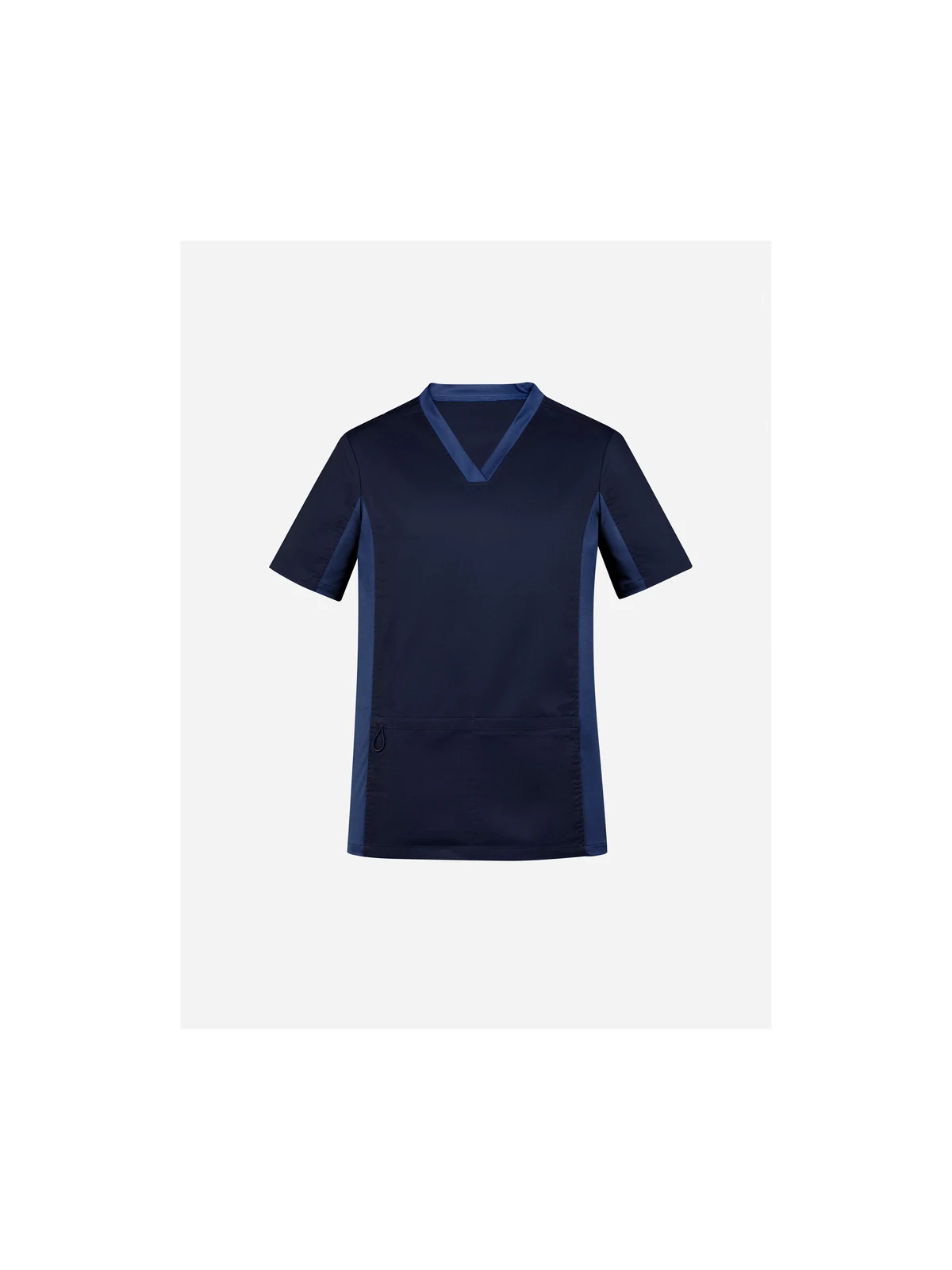 Men's Riley V-Neck Scrub Top in Midnight Navy – front view