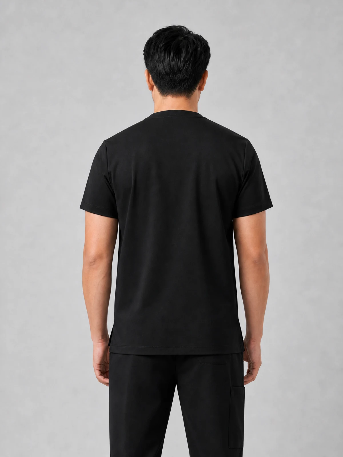 Unisex Pulse V-Neck Scrub Top – back view