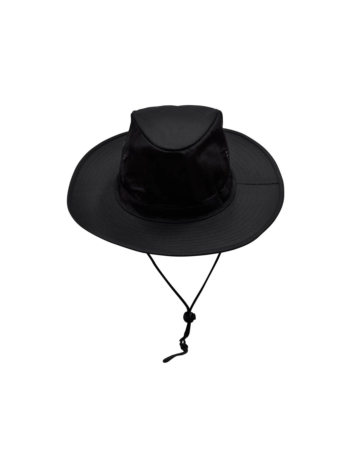 Slouch Hat With Break-Away Clip Strap in Black