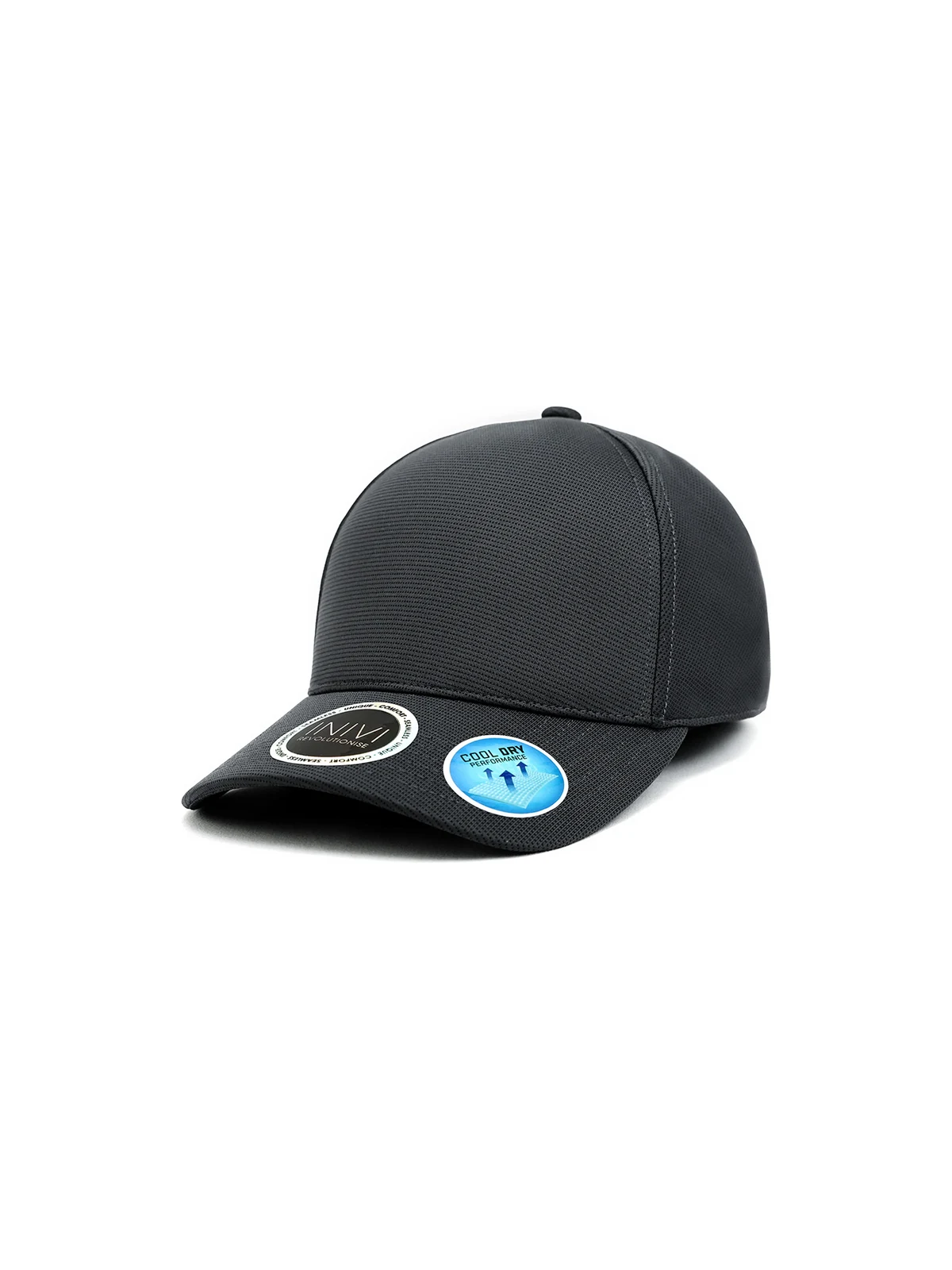 Bamboo Cap in Black – front view