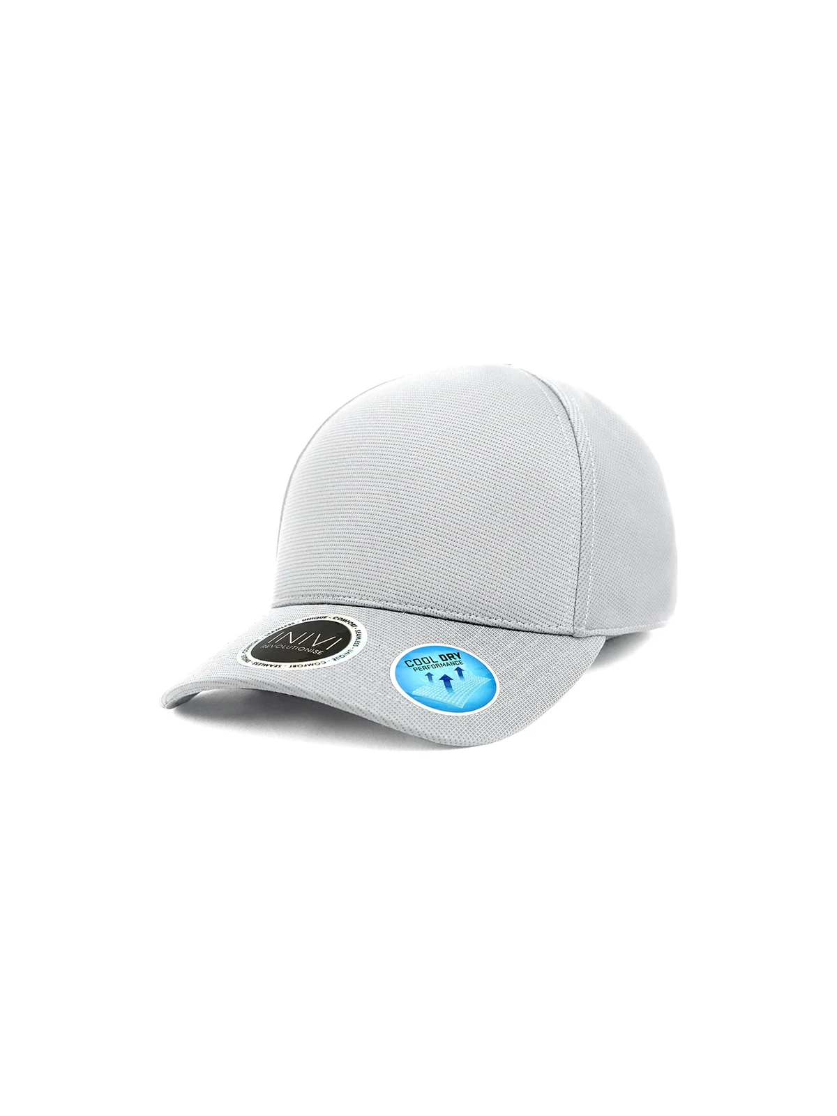 Bamboo Cap in Light Grey – front view