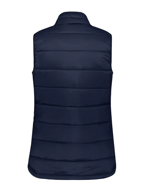 Alpine Ladies Puffer Vest in Navy – back view