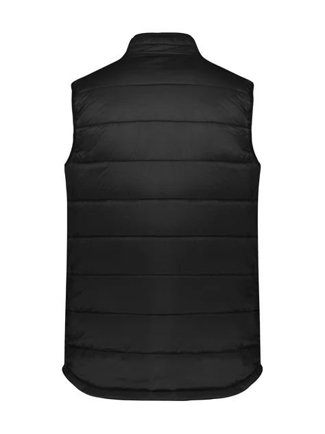 Alpine Men's Puffer Vest in Black – back view