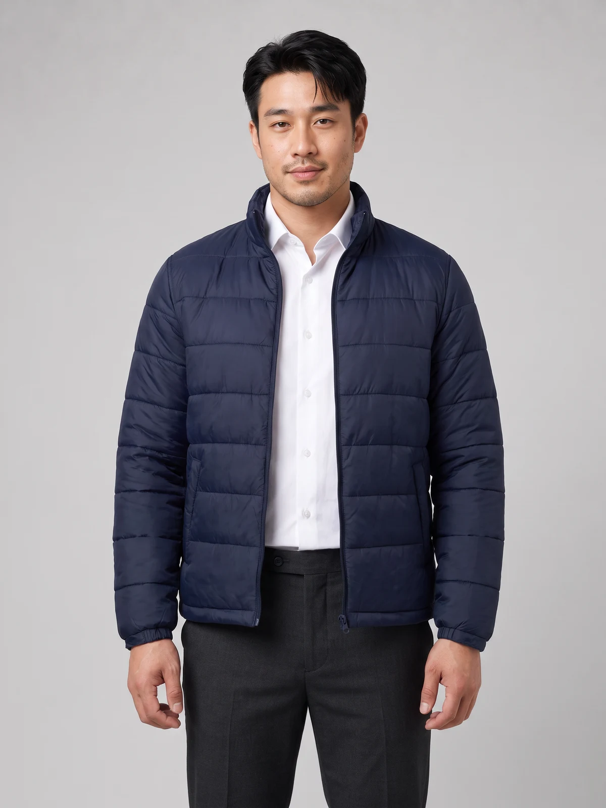 Alpine Men's Puffer Jacket – front view