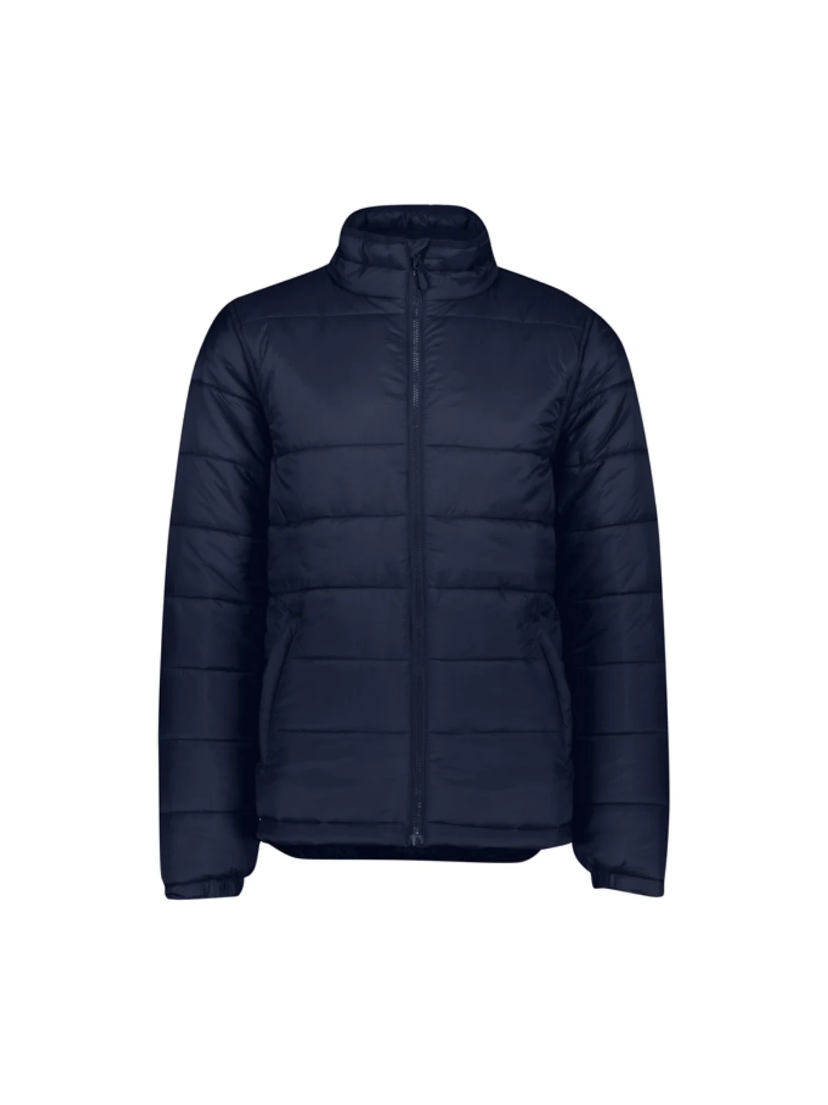 Alpine Men's Puffer Jacket in Navy – front view
