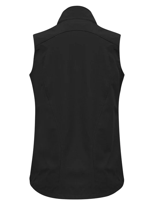 Ladies Geneva Vest in Black/Graphite – back view