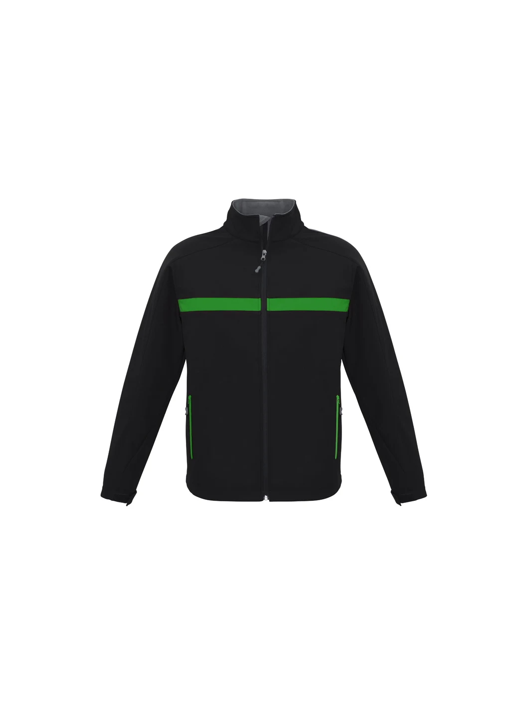 Unisex Charger Jacket in Green – front view