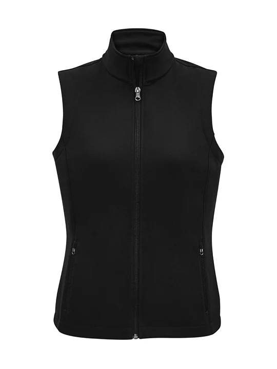 Ladies Apex Vest in Black – front view