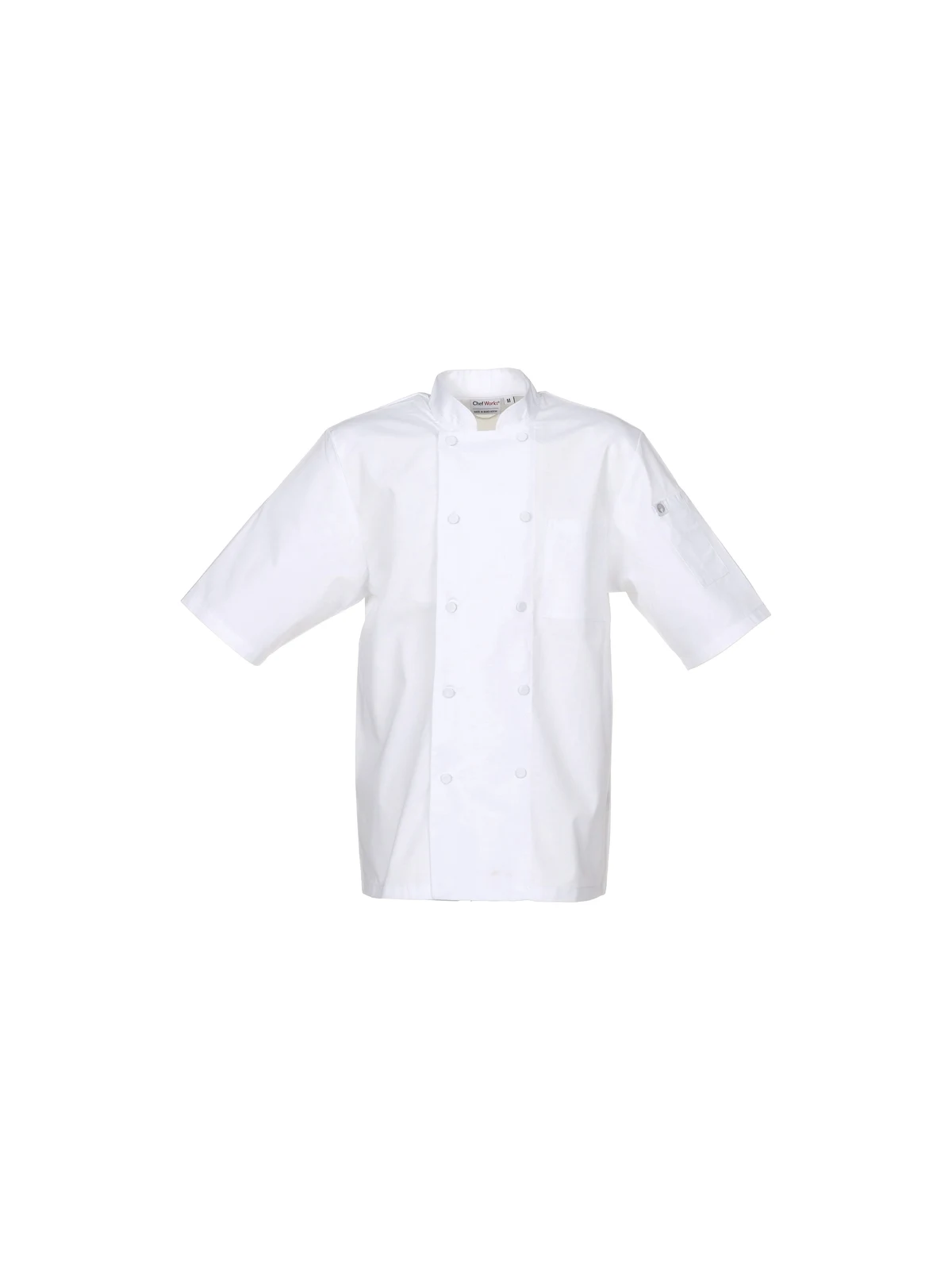 Montreal Cool Vent Chef Jacket in White – front view