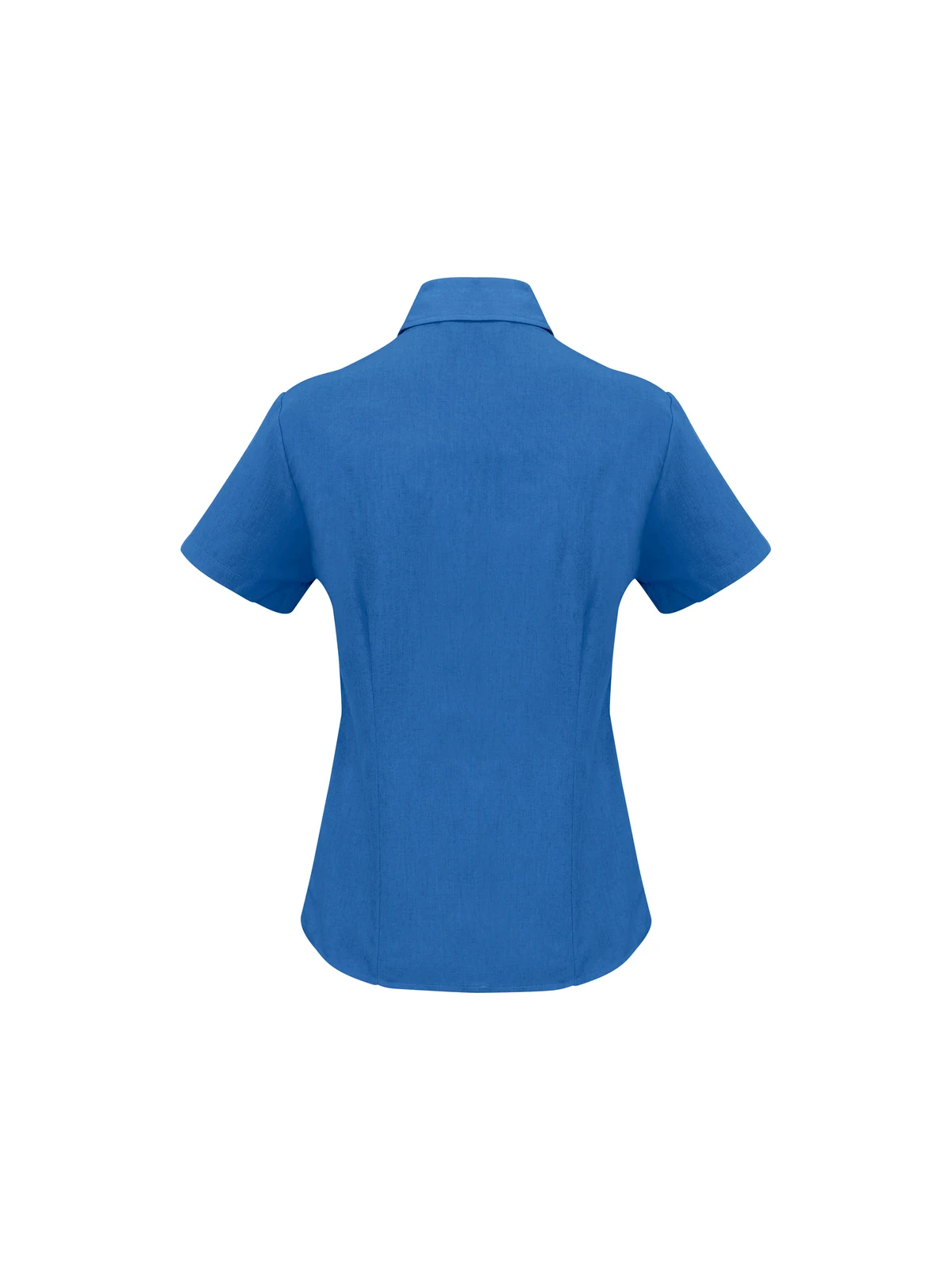 Ladies Plain Oasis Short Sleeve Shirt in Electric Blue – back view