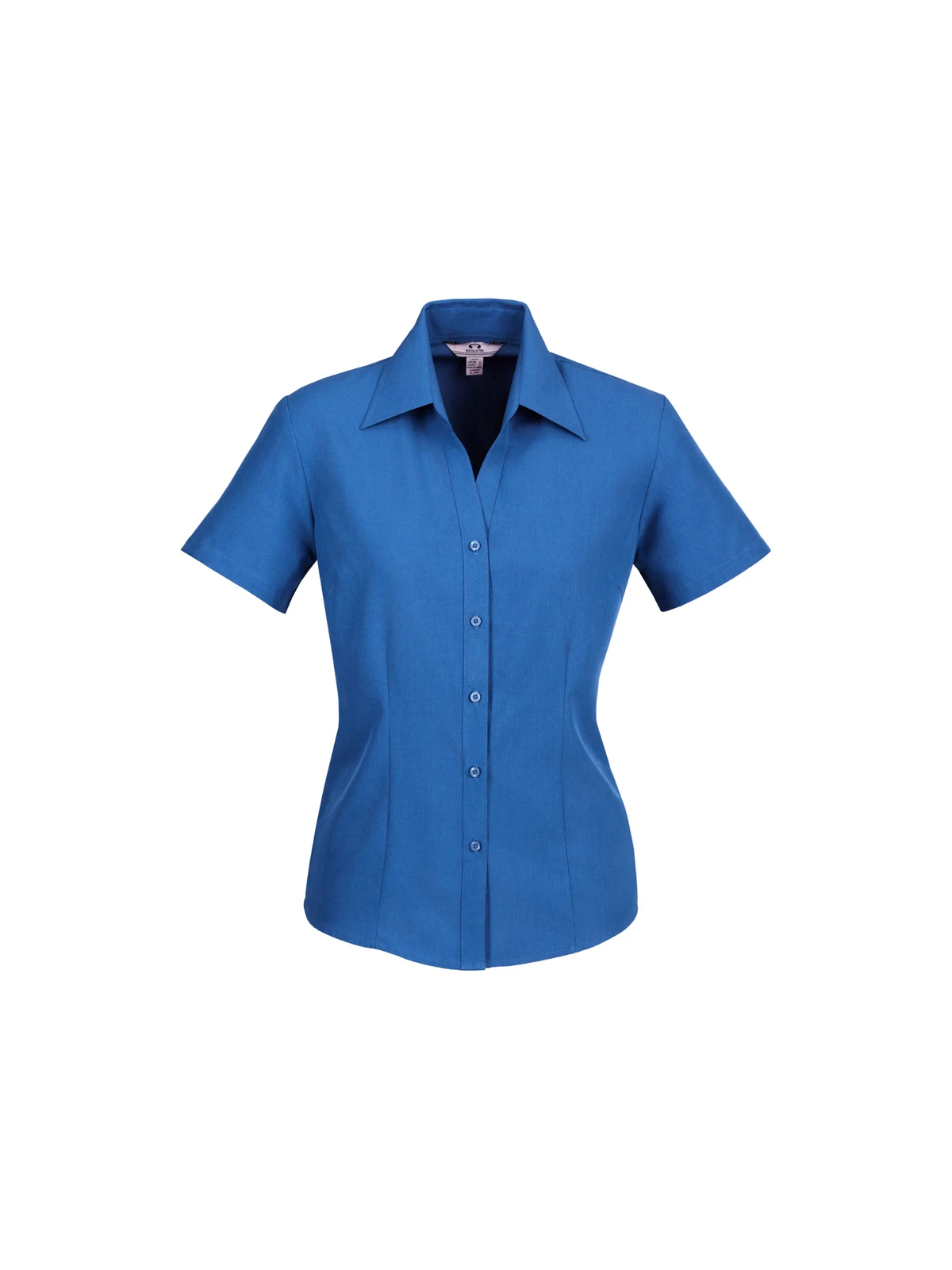 Ladies Plain Oasis Short Sleeve Shirt in Electric Blue