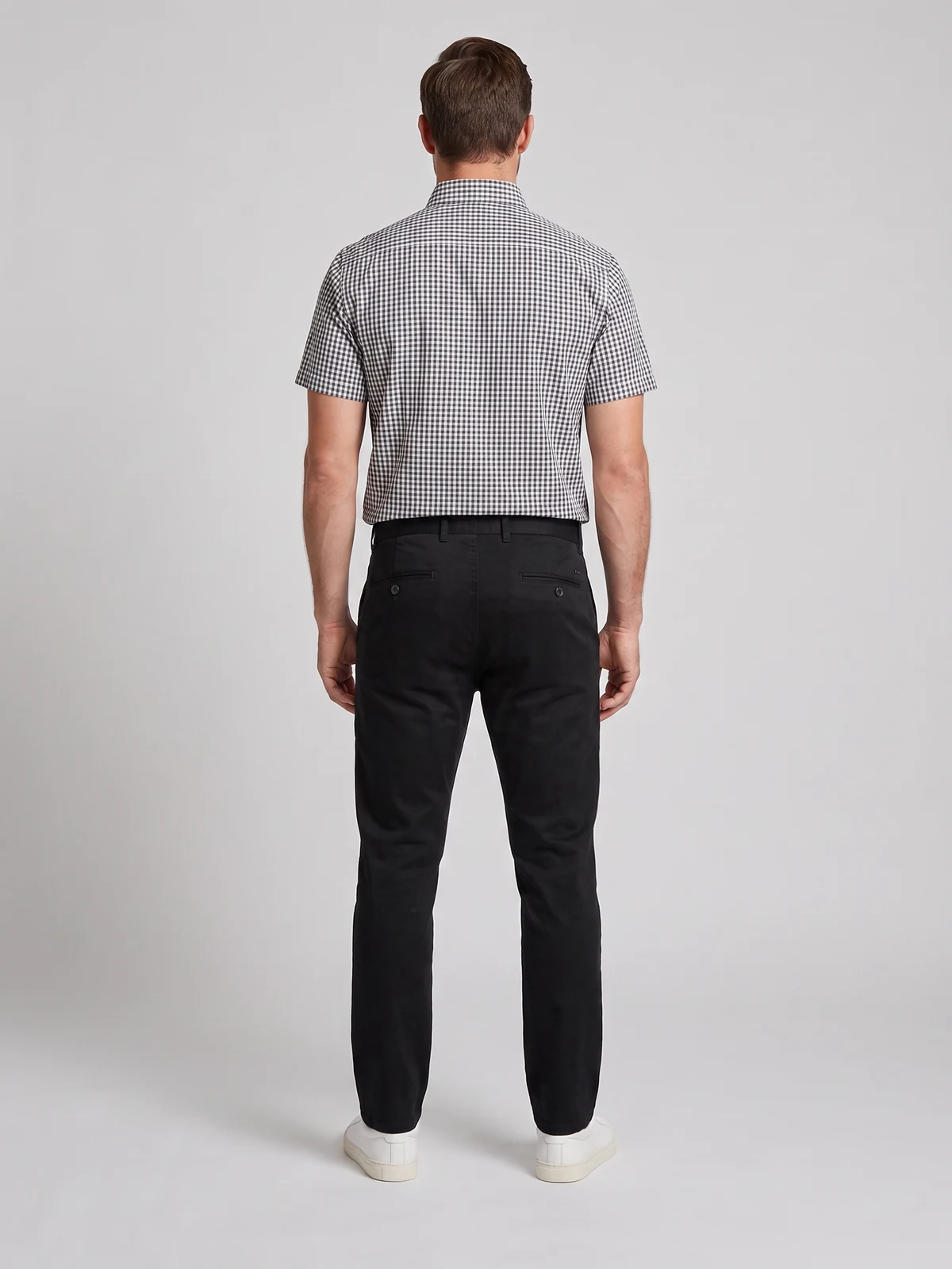 Men's Boston Chino in Black – back view