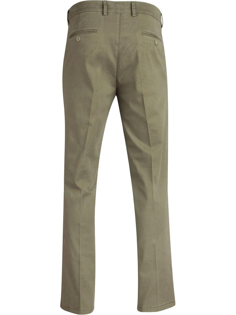 Men's Boston Chino in Olive – back view
