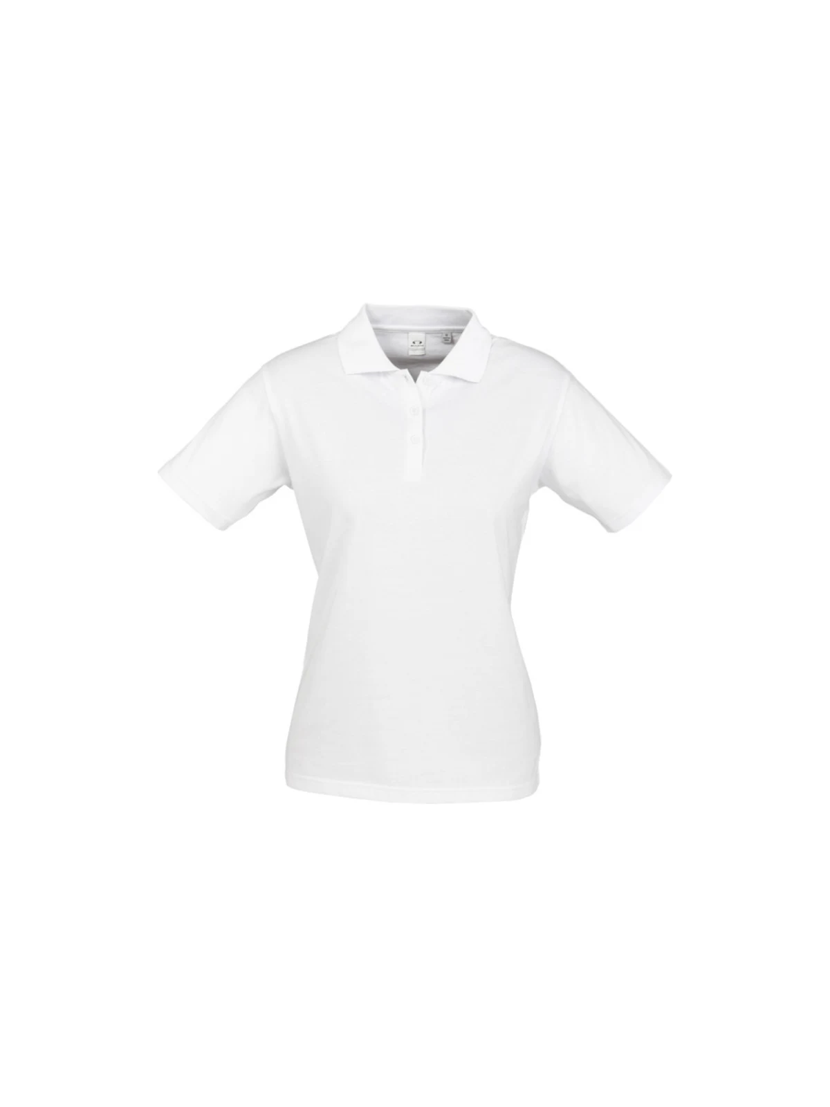 Ladies Ice Polo in White – front view