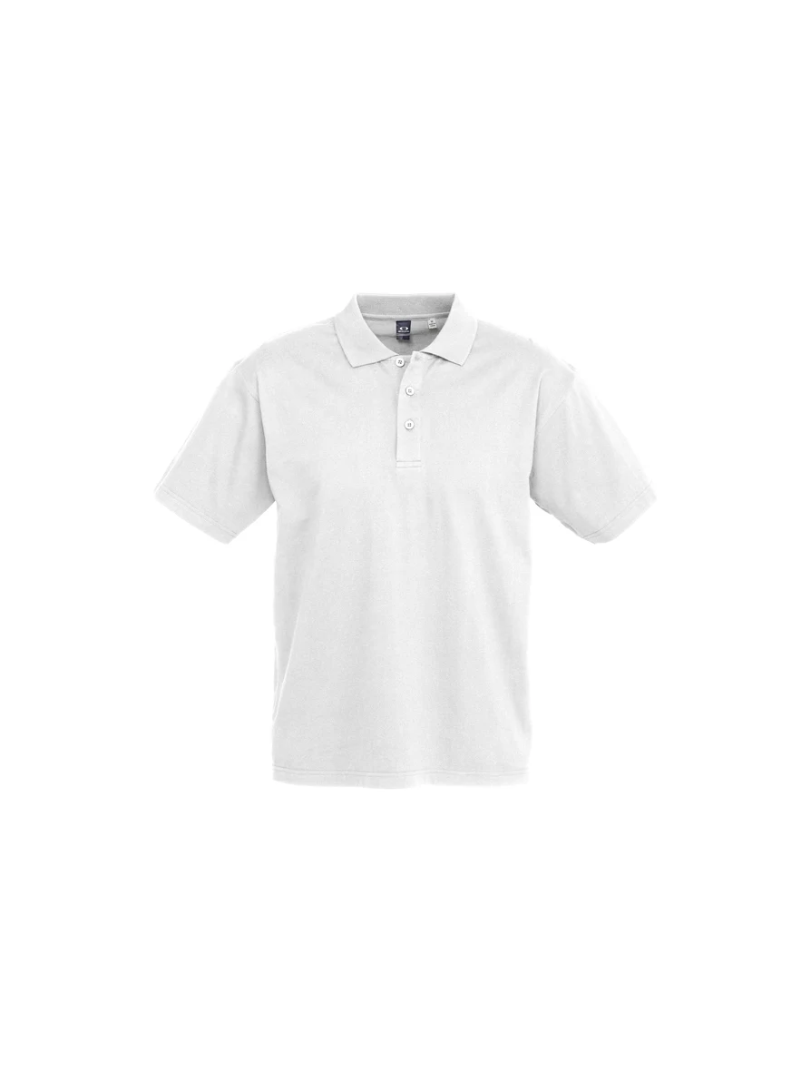 Men's Ice Polo in White – front view