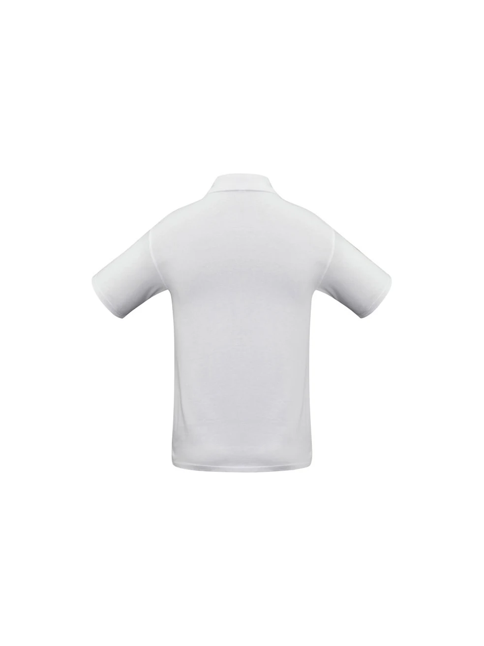 Men's Ice Polo in White – back view