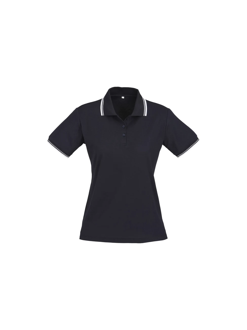 Ladies Cambridge Polo in Navy/White/White – front view