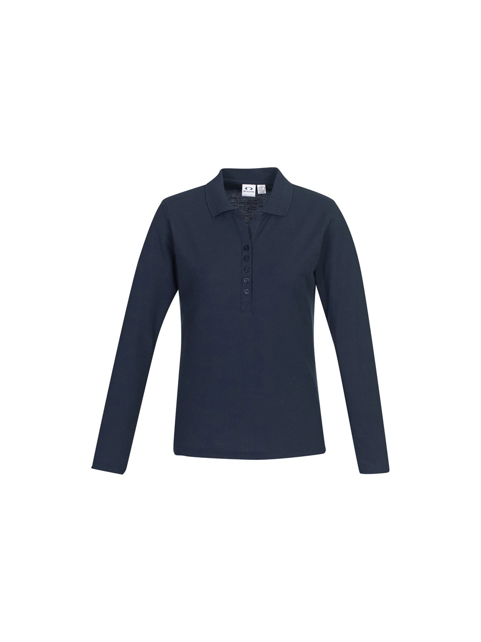 Crew Ladies L/S Polo in Navy – front view