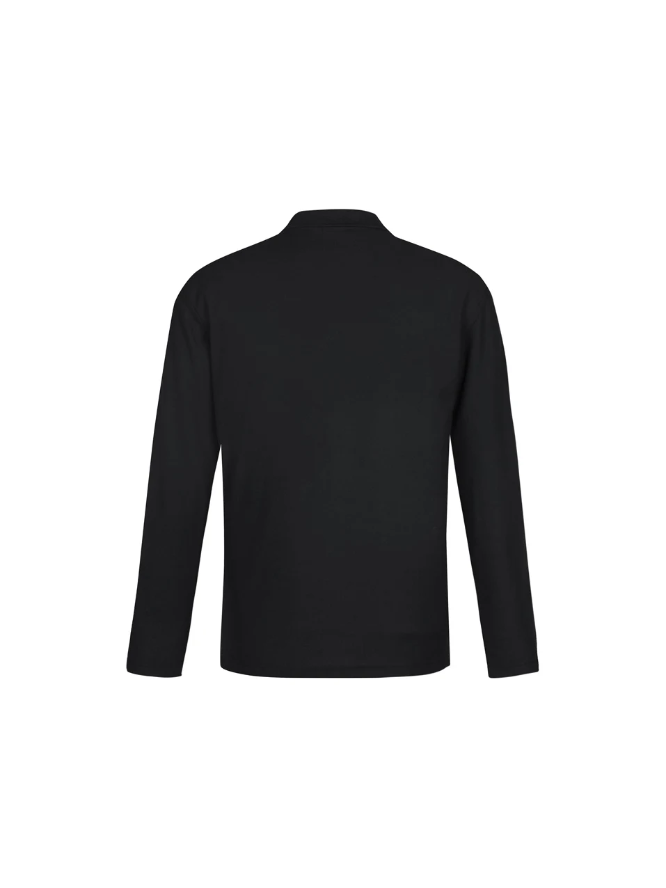 Crew Men's L/S Polo in Black – back view