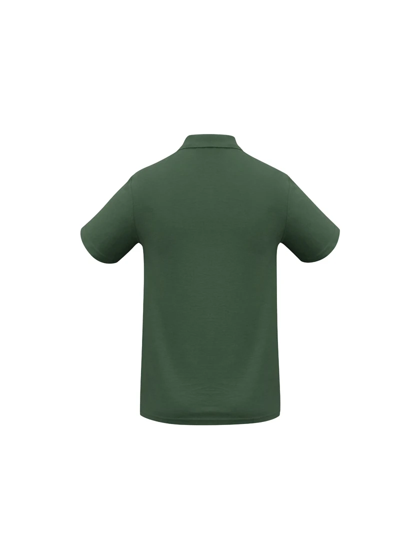 Men's Crew Polo in Forest – back view